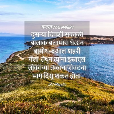 Picture 04 - गणना 22:41 MARIRV - दुसऱ्या दिवशी - Bible Verse Picture