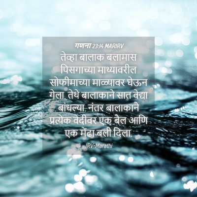 Picture 04 - गणना 23:14 MARIRV - तेव्हा बालाक - Bible Verse Picture