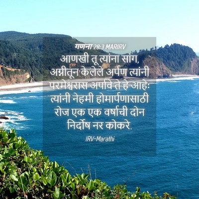 Picture 04 - गणना 28:3 MARIRV - आणखी तू त्यांना - Bible Verse Picture