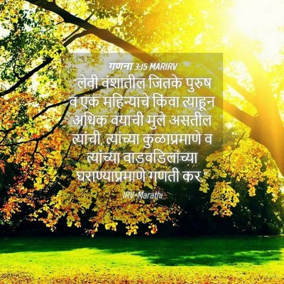 Picture 04 - गणना 3:15 MARIRV - “लेवी वंशातील - Bible Verse Picture