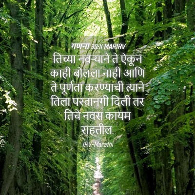 Picture 04 - गणना 30:11 MARIRV - तिच्या नवऱ्याने - Bible Verse Picture
