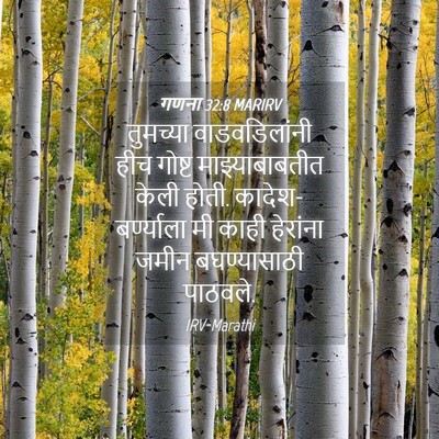 Picture 04 - गणना 32:8 MARIRV - तुमच्या - Bible Verse Picture
