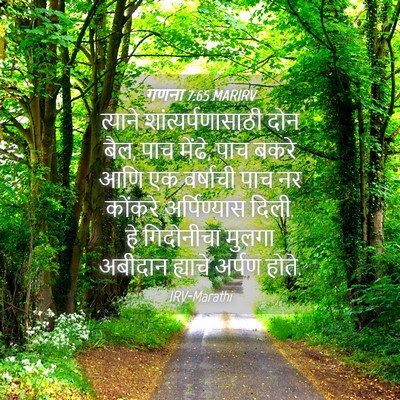 Picture 04 - गणना 7:65 MARIRV - त्याने - Bible Verse Picture
