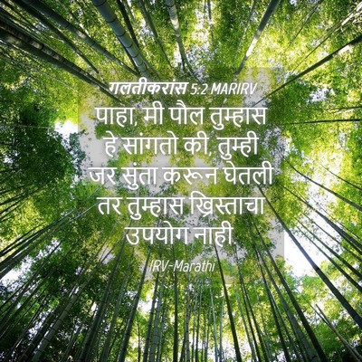 Picture 04 - गलतीकरांस 5:2 MARIRV - पाहा, मी पौल - Bible Verse Picture