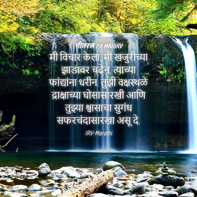 Picture 04 - गीतरत्न 7:8 MARIRV - मी विचार केला, मी - Bible Verse Picture