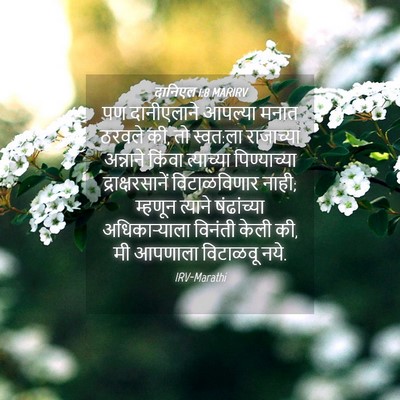 Picture 04 - दानिएल 1:8 MARIRV - पण दानीएलाने - Bible Verse Picture