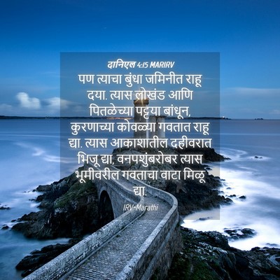 Picture 04 - दानिएल 4:15 MARIRV - पण त्याचा बुंधा - Bible Verse Picture