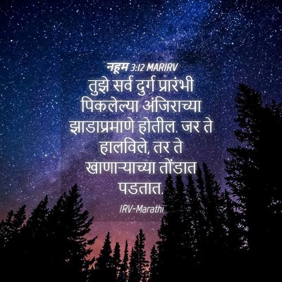 Picture 04 - नहूम 3:12 MARIRV - तुझे सर्व दुर्ग - Bible Verse Picture