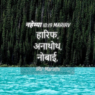 Picture 04 - नहेम्या 10:19 MARIRV - हारिफ, अनाथोथ, - Bible Verse Picture