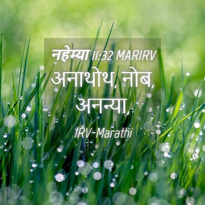 Picture 04 - नहेम्या 11:32 MARIRV - अनाथोथ, नोब, - Bible Verse Picture