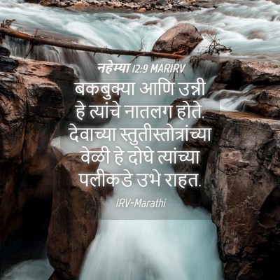 Picture 04 - नहेम्या 12:9 MARIRV - बकबुक्या आणि - Bible Verse Picture