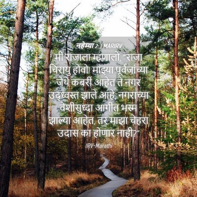 Picture 04 - नहेम्या 2:3 MARIRV - मी राजाला म्हणालो, - Bible Verse Picture