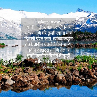 Picture 04 - नहेम्या 5:11 MARIRV - त्यांची शेती, - Bible Verse Picture