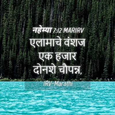 Picture 04 - नहेम्या 7:12 MARIRV - एलामाचे वंशज एक - Bible Verse Picture