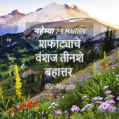 Picture 04 - नहेम्या 7:9 MARIRV - शफाट्याचे वंशज - Bible Verse Picture