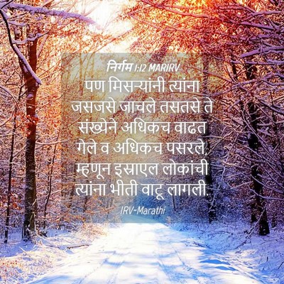 Picture 04 - निर्गम 1:12 MARIRV - पण मिसऱ्यांनी - Bible Verse Picture