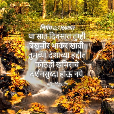 Picture 04 - निर्गम 13:7 MARIRV - या सात दिवसात - Bible Verse Picture
