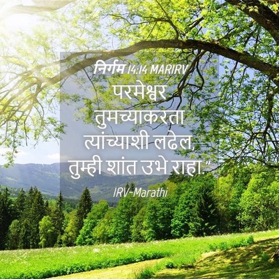 Picture 04 - निर्गम 14:14 MARIRV - परमेश्वर - Bible Verse Picture