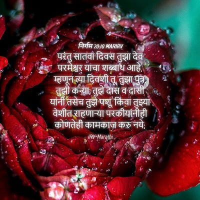 Picture 04 - निर्गम 20:10 MARIRV - परंतु सातवा दिवस - Bible Verse Picture