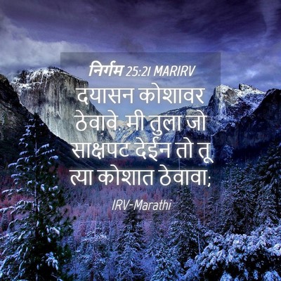 Picture 04 - निर्गम 25:21 MARIRV - दयासन कोशावर - Bible Verse Picture