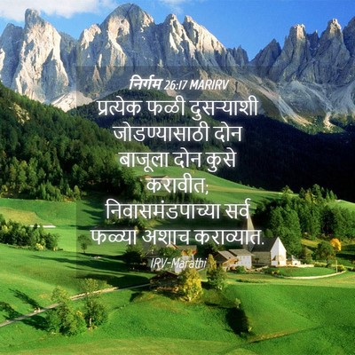 Picture 04 - निर्गम 26:17 MARIRV - प्रत्येक फळी - Bible Verse Picture