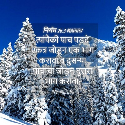 Picture 04 - निर्गम 26:3 MARIRV - त्यांपैकी पाच - Bible Verse Picture