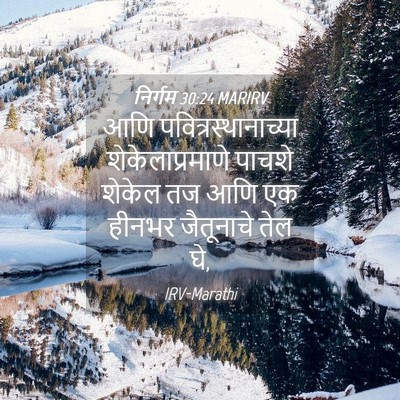 Picture 04 - निर्गम 30:24 MARIRV - आणि - Bible Verse Picture