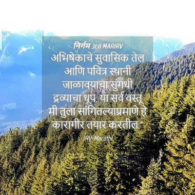 Picture 04 - निर्गम 31:11 MARIRV - अभिषेकाचे सुवासिक - Bible Verse Picture