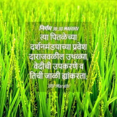 Picture 04 - निर्गम 38:30 MARIRV - त्या पितळेच्या - Bible Verse Picture