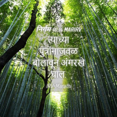 Picture 04 - निर्गम 40:14 MARIRV - त्याच्या - Bible Verse Picture