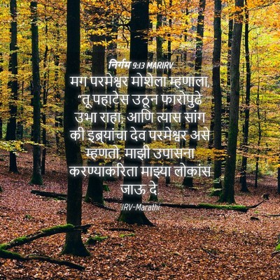 Picture 04 - निर्गम 9:13 MARIRV - मग परमेश्वर - Bible Verse Picture