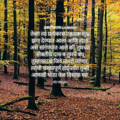 Picture 04 - प्रकटीकरण 6:11 MARIRV - तेव्हा त्या - Bible Verse Picture
