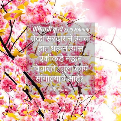 Picture 04 - प्रेषितांचीं कृत्यें 23:19 MARIRV - तेव्हा सरदाराने - Bible Verse Picture