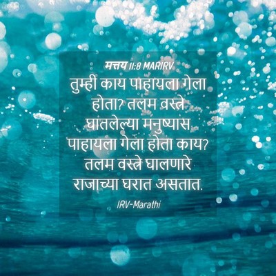 Picture 04 - मत्तय 11:8 MARIRV - तुम्ही काय - Bible Verse Picture