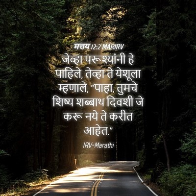 Picture 04 - मत्तय 12:2 MARIRV - जेव्हा परूश्यांनी - Bible Verse Picture