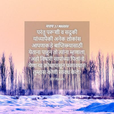 Picture 04 - मत्तय 3:7 MARIRV - परंतु परूशी व - Bible Verse Picture