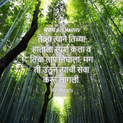 Picture 04 - मत्तय 8:15 MARIRV - तेव्हा त्याने - Bible Verse Picture