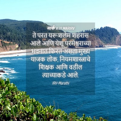 Picture 04 - मार्क 11:27 MARIRV - ते परत यरूशलेम - Bible Verse Picture