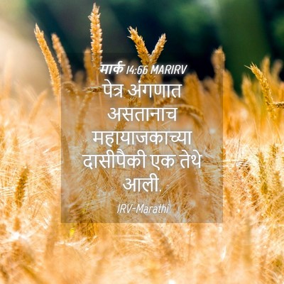 Picture 04 - मार्क 14:66 MARIRV - पेत्र अंगणात - Bible Verse Picture
