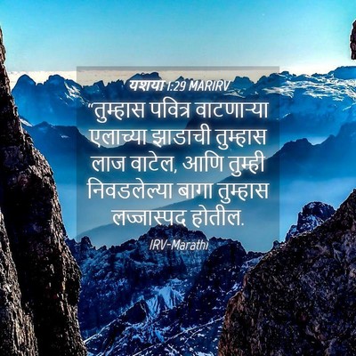 Picture 04 - यशया 1:29 MARIRV - “तुम्हास पवित्र - Bible Verse Picture