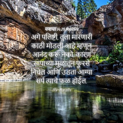 Picture 04 - यशया 14:29 MARIRV - अगे पलिष्टी, तुला - Bible Verse Picture