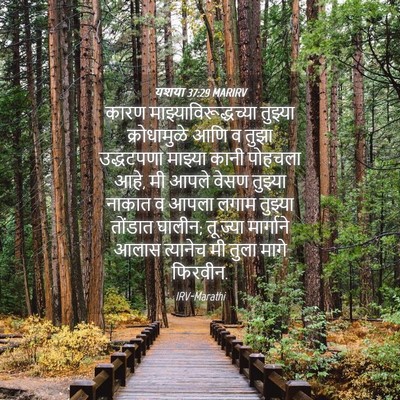 Picture 04 - यशया 37:29 MARIRV - कारण - Bible Verse Picture