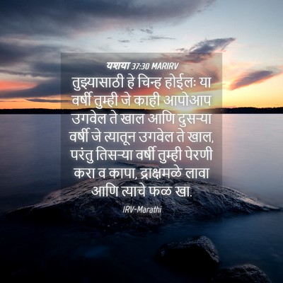 Picture 04 - यशया 37:30 MARIRV - तुझ्यासाठी हे - Bible Verse Picture