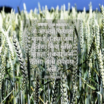 Picture 04 - यशया 45:10 MARIRV - जो आपल्या - Bible Verse Picture