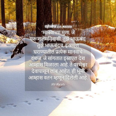 Picture 04 - यहेज्केल 11:15 MARIRV - “मानवाच्या मुला, - Bible Verse Picture