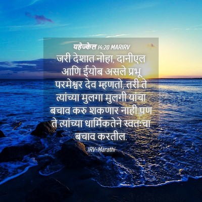 Picture 04 - यहेज्केल 14:20 MARIRV - जरी देशात नोहा, - Bible Verse Picture