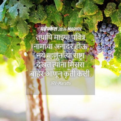 Picture 04 - यहेज्केल 20:14 MARIRV - तथापि माझ्या - Bible Verse Picture
