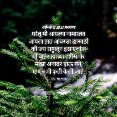 Picture 04 - यहेज्केल 20:22 MARIRV - परंतू मी आपल्या - Bible Verse Picture