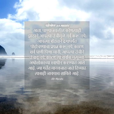 Picture 04 - यहेज्केल 31:14 MARIRV - आता, पाण्याजवळील - Bible Verse Picture