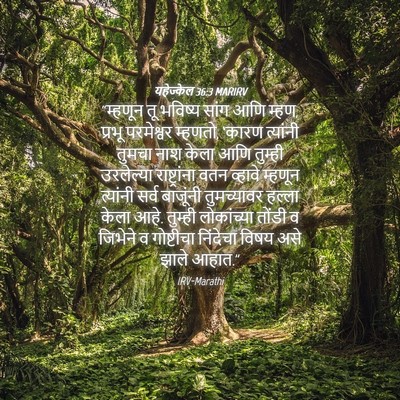 Picture 04 - यहेज्केल 36:3 MARIRV - “म्हणून तू भविष्य - Bible Verse Picture